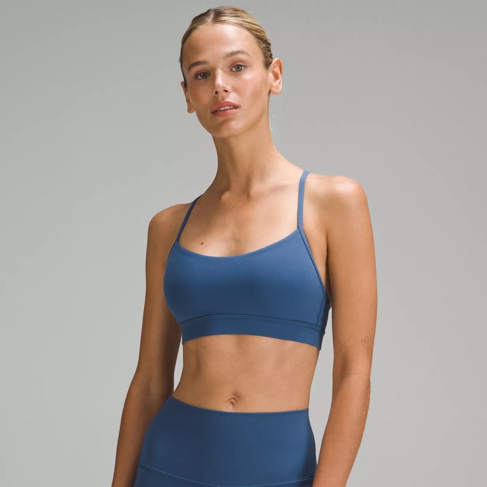 Lululemon Flow Y Bra Pitch Blue